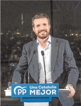  ?? ABC ?? Pablo Casado, ayer en Barcelona