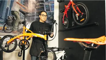  ?? SUPPLIED ?? Henry Chong, founder and CEO of Revelo Electric Corp., an award- winning company that designs bikes for people who live and work in congested urban centres.