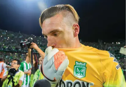  ?? FOTO ?? A parecer la decisión de Franco Armani de salir de Nacional no tiene vuelta atrás pese al clamor de los hinchas y al esfuerzo que harían los directivos por retenerlo.