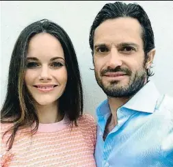  ?? @PRINSPARET ?? Carlos Felipe y Sofia de Suecia estrenan cuenta en Instagram