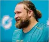  ?? ALLEN EYESTONE / THE PALM BEACH POST ?? Dolphins signed guard Josh Sitton after he spent the past two seasons with the Bears.