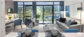  ?? SUBMITTED ?? Residences at Avani Centre range from studios at 349 square feet up to three bedroom units at 1,232 square feet, each with fully covered decks (some up to 200 square feet), all with natural gas barbecue hook ups.