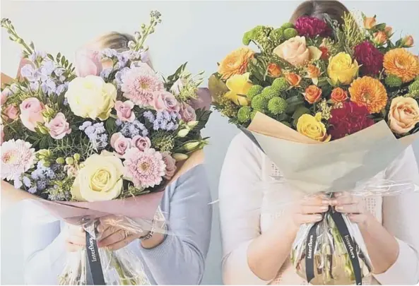  ??  ?? Show your best friend that you care with a bouquet tailored to their favourite colour or horoscope sign