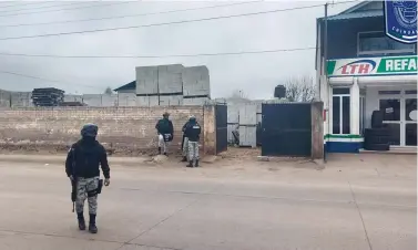  ?? ESPECIAL ?? hechos, el Ejército y l a Guardia Nacional vigilan las calles de G uachochi