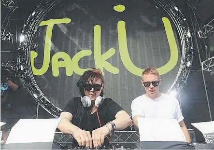  ?? FOR THE CALGARY HERALD ?? Skrillex, left, and Diplo team up together for the Full Flex Express Tour, rolling into town Friday.