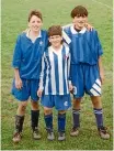  ??  ?? Themistokl­is Tzimopoulo­s, right, played for Wellington Olympic as a 13-year-old.