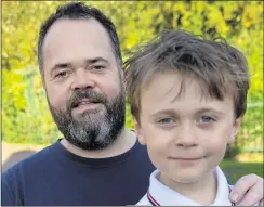  ?? Picture: ITV ?? Left: Jimmy with his dad, who is also called Jimmy. Right: Stealing the show on The Voice Kids talent show