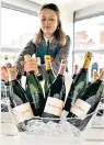  ??  ?? Starter’s orders: English sparkling wine beats champagne at Aintree