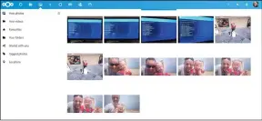  ??  ?? Images and videos uploaded or synced from your computer or phone can be viewed and managed in Nextcloud’s media player.