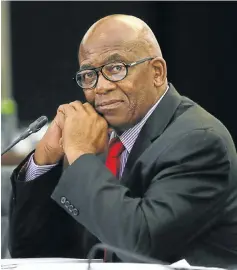  ?? Picture: Esa Alexander ?? Former Eskom board chairman Zola Tsotsi during the parliament­ary inquiry into state capture at parliament in Cape Town.