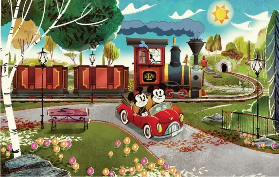  ??  ?? ALL ABOARD: Mickey &amp; Minnie’s Runaway Railway is bearing down on Disney’s Hollywood Studios this fall.