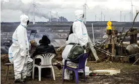  ?? Photograph: Hollandse Hoogte/Rex/Shuttersto­ck ?? An estimated 700 anti-coal protesters are occupying Lützerath and its surroundin­gs.