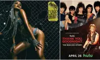  ?? (Republic Records/hulu via AP) ?? This combinatio­n of images shows album cover art for "Funk Generation" by Anitta, and promotiona­l art for the Hulu series "Thank You, Goodnight"