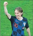  ?? Mladen Antonov AFP/Getty Images ?? LUKA MODRIC of Croatia has run 39 miles during the tournament.