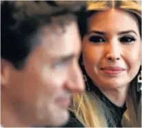  ?? REUTERS ?? Justin Trudeau i Ivanka Trump Pogled zvan čežnja Donaldova kći Ivanka Trump pomalo sanjivo gledala je Trudeau u Bijeloj kući