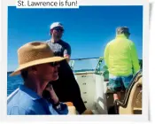  ??  ?? BELOW: Boating on the
St. Lawrence is fun!