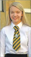  ??  ?? Kirsty Nicolson from Stornoway won second place in the girls’ solo singing, 13-15 years.