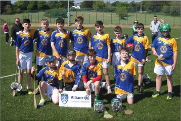  ??  ?? The St Cronan’s team who defeated Talbotstow­n to claim victory in the Credit Union Cup.