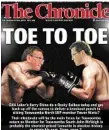  ??  ?? The front cover of The Chronicle in 2015, when Trevor Watts and Kerry Shine last ran.