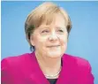  ?? FOTO: DPA ?? Bundeskanz­lerin Angela Merkel (CDU).