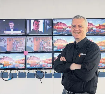  ??  ?? Colin Farquhar at his offices in Dalgety Bay.