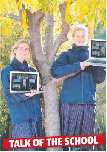  ?? Picture: PETER RISTEVSKI ?? LANGUAGE LESSONS: Students Jess and Hannah have been helping nuns in East Timor online.