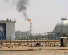  ?? Reuters ?? An Aramco oil facility near Riyadh. The government has not yet decided whether to go ahead with the royalty plan