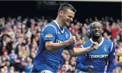  ??  ?? Lee McCulloch headed home Rangers’ opener in the first minute