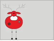  ??  ?? Reindeer Treats Placement Diagram 16" x 12"