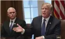  ??  ?? Right-hand man: Donald Trump speaks in the Cabinet Room of the White House, in June 2018. Photograph: Susan Walsh/AP