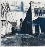  ?? Courtesy of Beverly Buys ?? Wholesale Warehouse, Helena, AR, is a cyanotype print by Beverly Buys. It is part of her exhibition “Delta in Blue” at the Argenta branch of the Laman Public Library System in North Little Rock.