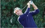  ?? Mark J. Terrill/Associated Press ?? Patrick Cantlay hits from the third tee during the American Express golf tournament on the La Quinta Country Club Course on Jan. 19 in La Quinta, Calif. Cantlay has committed to the Travelers.