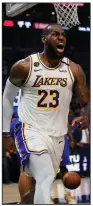  ?? (AP/Mark J. Terrill) ?? LeBron James of the Los Angeles Lakers believes he’s separated himself from other candidates for the NBA’s MVP award.