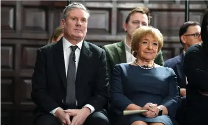  ?? Photograph: Stefan Rousseau/PA ?? Kier Starmer and Margaret Hodge. ‘As chair of the public accounts committee after the banking crash, Dame Margaret battled tax avoidance.’