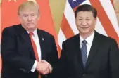  ??  ?? Une rencontre est prévue entre Trump et Xi, lors du G20 en Argentine