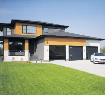  ?? MATT OLSON ?? The $1.3-million Saskatoon Hospital Home Lottery grand prize showhome in Greenbryre has 3,300 square feet with four bedrooms and four bathrooms. The grand prize also comes with $50,000 in cash.