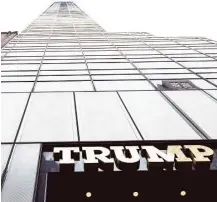  ?? Damon Winter / New York Times ?? An investigat­ion into the real estate holdings of Donald Trump found complex partnershi­ps and debts of at least $650 million — double the amount to be gleaned from campaign filings he has made.