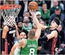  ?? DAVID BUTLER II/USA TODAY SPORTS ?? The Celtics have to find a way to contain Tyler Herro, who accounted for 62 of the Heat’s points in Game 2.