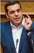  ?? Foto: dpa ?? Der griechisch­e Premiermin­ister Alexis Tsipras zeigt Reformwill­en.