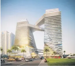  ?? FSMY ARCHITECTS & PLANNERS/COURTESY ?? The offering said the “trophy” property can accommodat­e 1.6 million square feet of developmen­t “on one of South Florida’s most iconic and recognized intersecti­ons.”