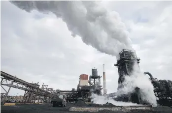  ?? COLE BURSTON/BLOOMBERG ?? The Stelco plant is seen in Nanticoke, Ont. The future looks more promising for Hamilton, Ont.-based Stelco with improved labour relations, a rising stock and a passionate CEO to lead the way.