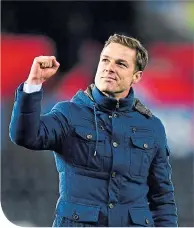  ??  ?? Fulham boss Scott Parker