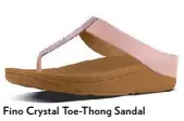  ??  ?? Fino Crystal Toe-Thong Sandal