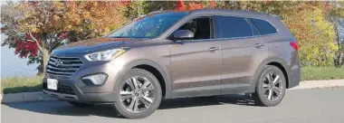  ?? Derek McNaughton ?? The 2013 Hyundai Santa Fe XL has extra space inside thanks to smart design but its exterior is only marginally bigger.