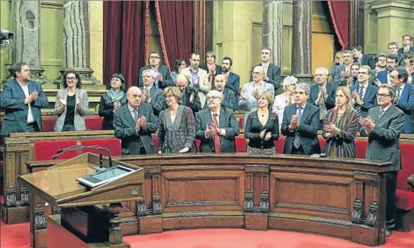  ?? ANDREU DALMAU / EFE ?? CDC y ERC, a diferencia de la unidad que tienen en el Parlament, no la repetirán en el Congreso