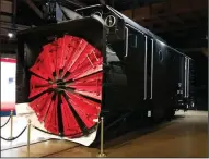  ?? COURTESY PHOTOGRAPH ?? A rotary snowplow from the 1920s will be on display at the California State Railroad Museum in Old Sacramento until April, as part of the museum’s “Snowbound in the Sierra” special exhibit.