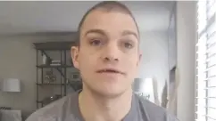  ?? Screengrab from Computer interview ?? Senators defenceman Mark Borowiecki was not on Ottawa’s California road trip after which several of his teammates fell ill with COVID-19.