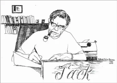 ??  ?? Jack Beisner, publisher of The TIMES of Northeast Benton County from 1978–1986, sketched by his daughter-inlaw, Deborah Melvin Beisner. Jack’s wife, Mary-Lou, continued publishing The TIMES until 1989 and lived in Pea Ridge until 2000.