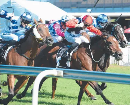  ?? Picture: TRACKSIDE PHOTOGRAPH­Y ?? Beaudesert Cup hope My Little Flicka wins at Doomben.