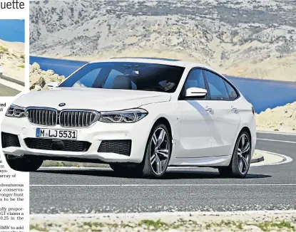  ?? Picture: BMW Picture: BMW ?? SEXIER LOOK: The rear is not as dumpy as before but will still have limited appeal HOT NEWCOMER: BMW has killed off the 5 Series GT but replaced it with the 6 Series GT